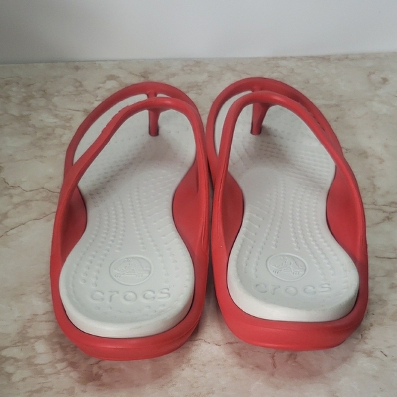CROCS Women\'s Red and White Sandals main image 7